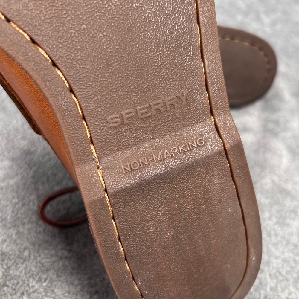 Sperry Gold Cup Authentic Original Boat Shoes Tan Leather Mens 8.5 W STS12428 - Picture 12 of 14